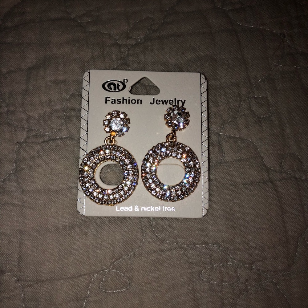 Stud back dangle earrings